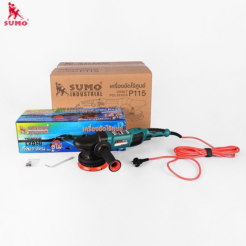 เครื่องขัดสีรถยนต์ เตรื่องขัดเงารถยนต์ ระบบ  DA 5 นิ้ว รุ่น P115 SUMO (900W) Prasartstore.com8888