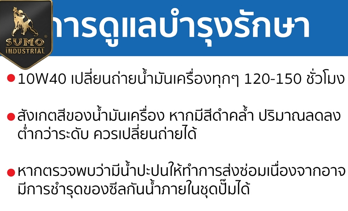 เครื่องฉีดน้ำแรงดันสูง สำหรับล้างรถ ฉีดทำความสะอาด High pressure washer Model Batman 125 SUMO 7777