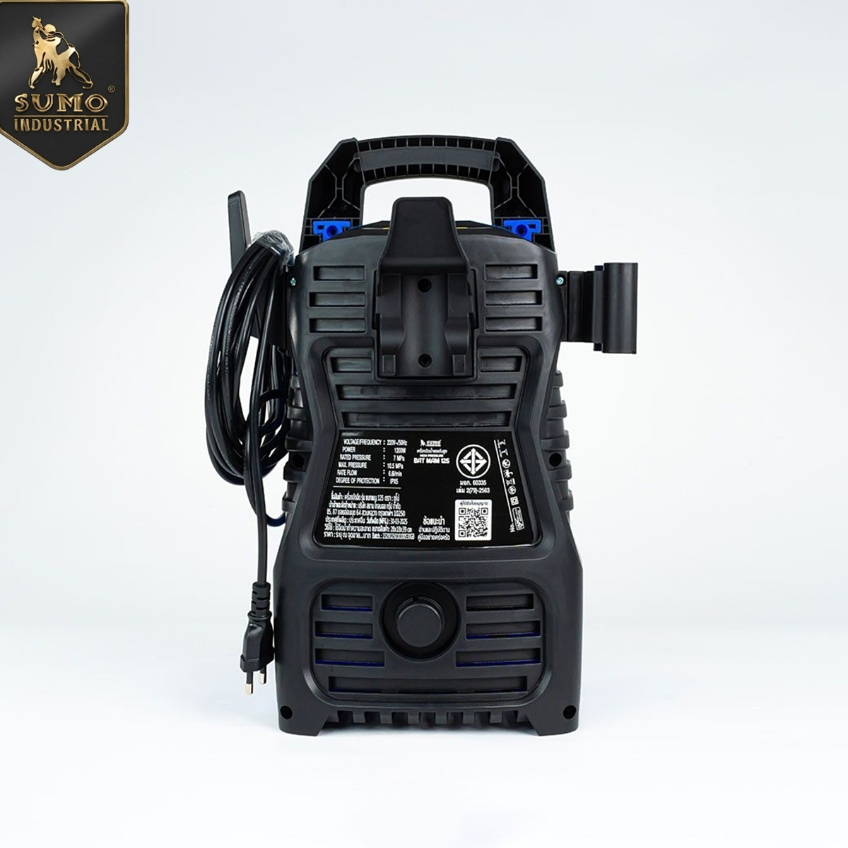 เครื่องฉีดน้ำแรงดันสูง สำหรับล้างรถ ฉีดทำความสะอาด High pressure washer Model Batman 125 SUMO 066