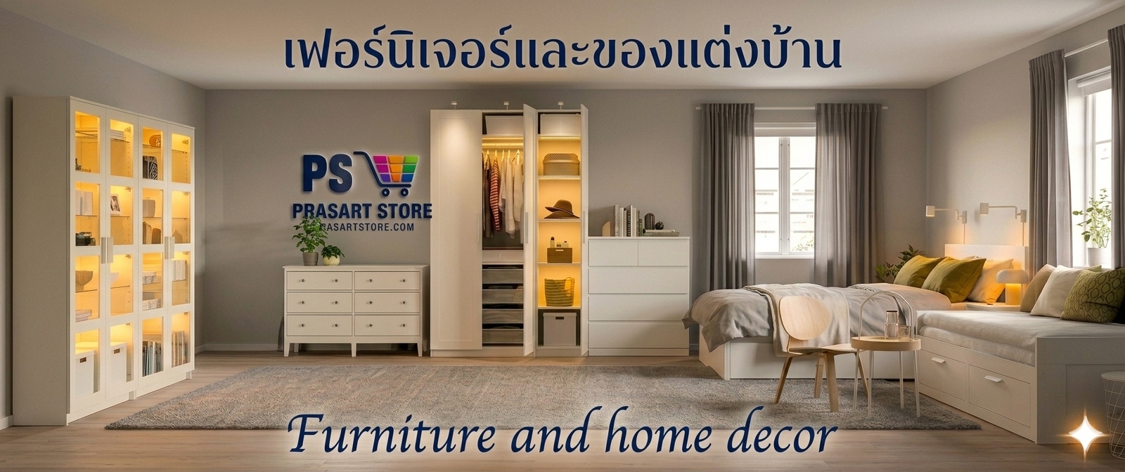 ของแต่งบ้าน home decoration เฟอร์นิเจอร์และของแต่งบ้าน Furniture and home decor Prasartstore.com