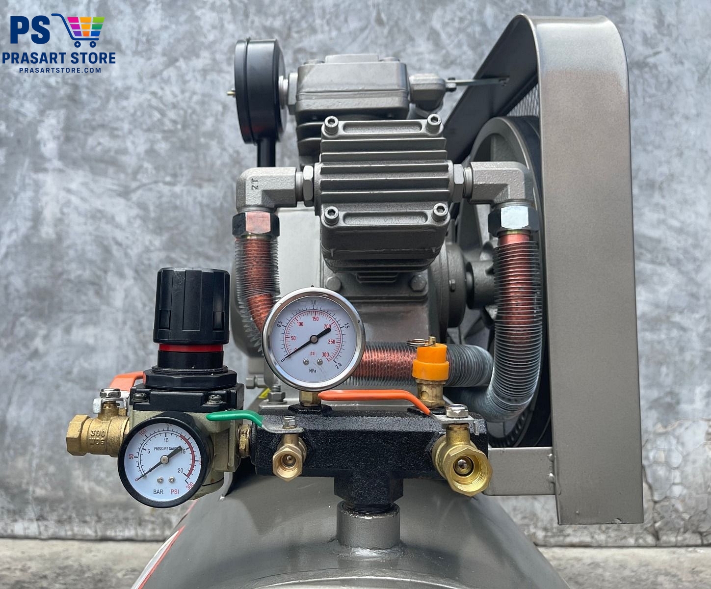 ปั๊มลมลูกสูบสายพาน 300 ลิตร มอเตอร์ 10.0HP 7500W  Air Compressor 10HP 300L 7500w SUMO