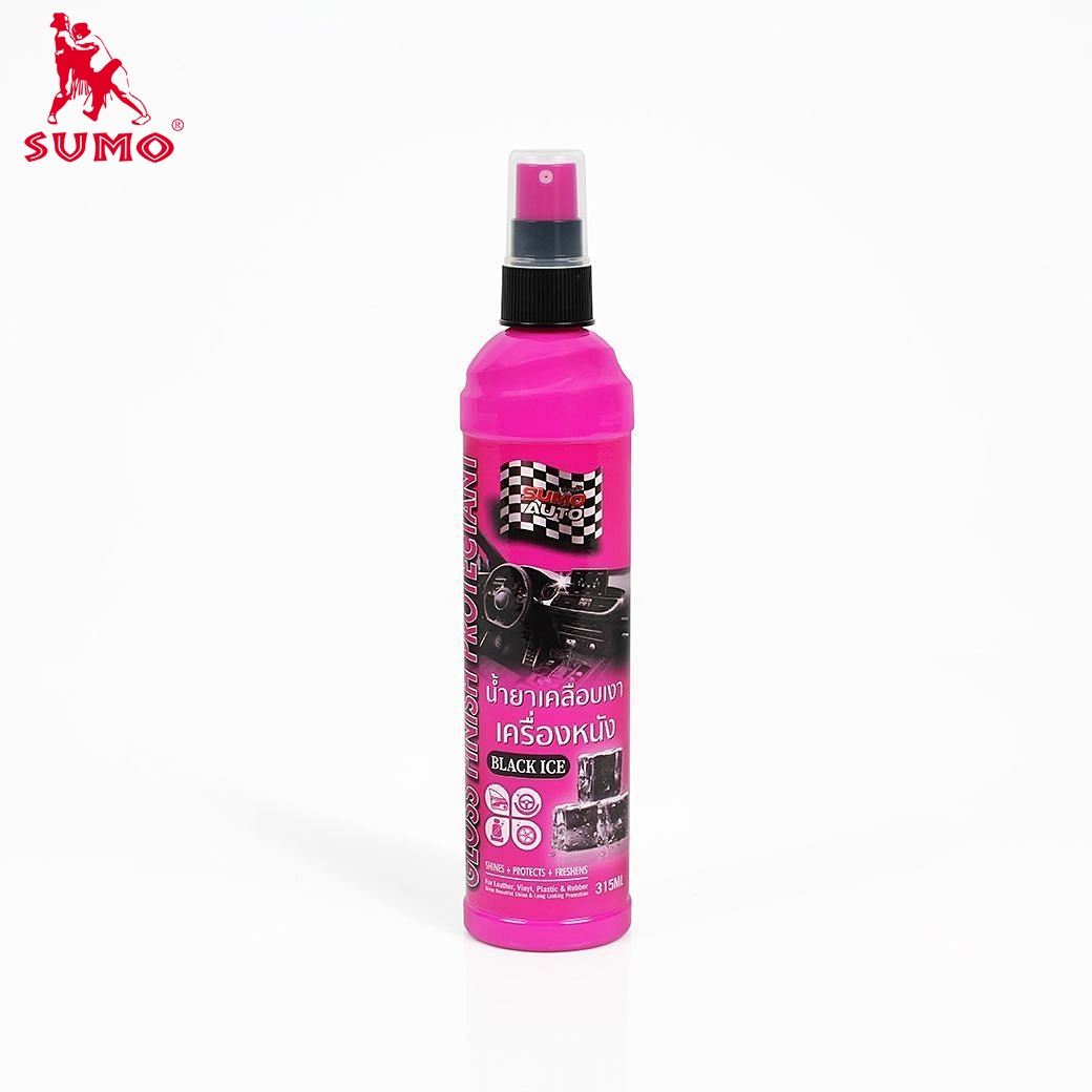 สเปรย์เคลือบเงา 5-in-1 ขจัดคราบและฟื้นฟูผิวสัมผัส Gloss Finish Protectant (Black Ice) 315ml SUMO Prasartstore.com555