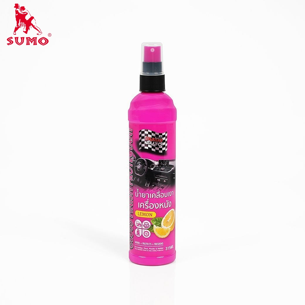 สเปรย์ทำความสะอาด ขจัดคราบ เคลือบเงา ฟื้นฟูและบำรุง กลิ่นมะนาว  Cleaning spray, removes stains Gloss Finish Protectant Sumo Prasartstore.com 22222