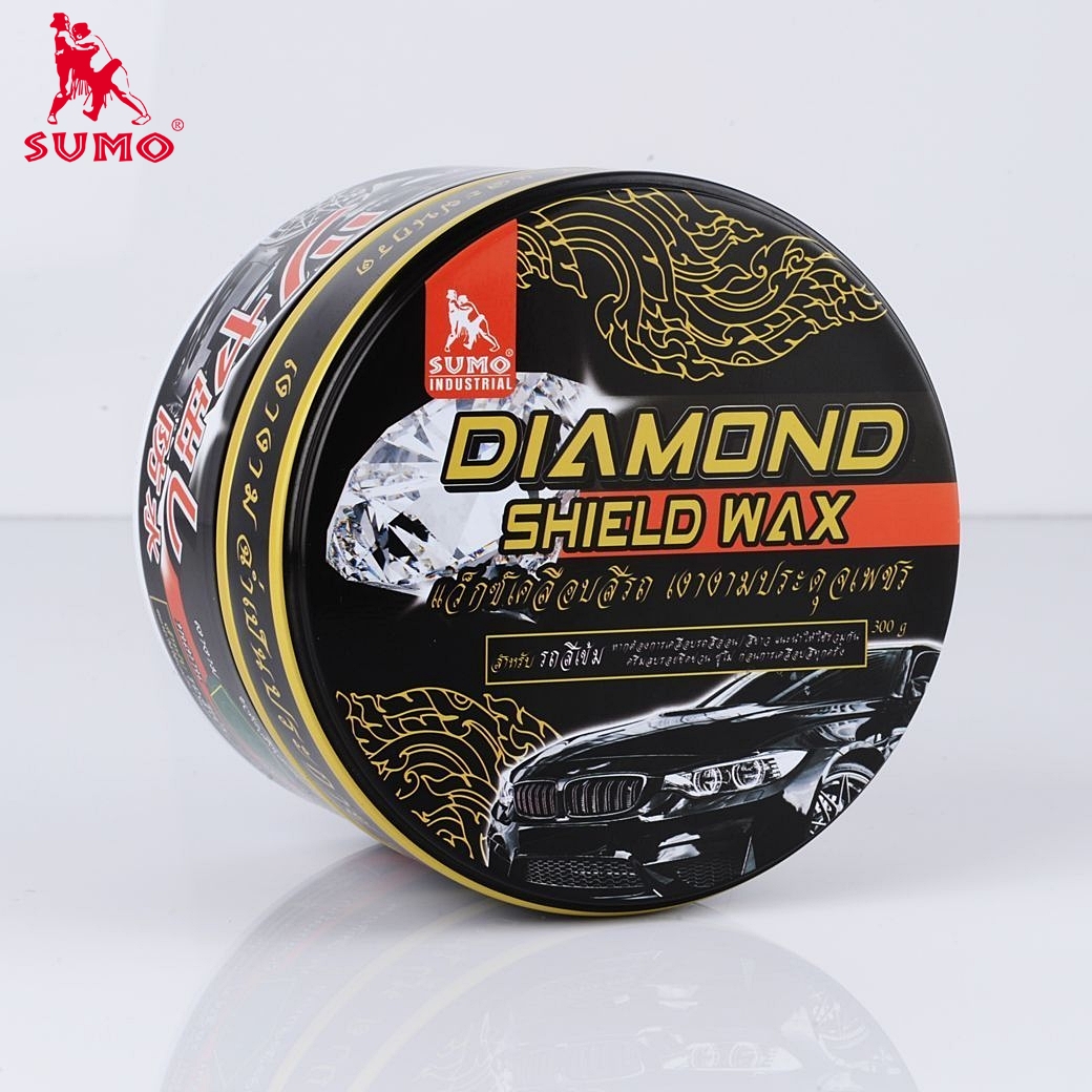แว็กซ์เคลือบสีรถ เปลี่ยนรถคันเดิม ให้เงาฉ่ำประกายดุจรถใหม่ สำหรับสีเข้ม 300g SUMO