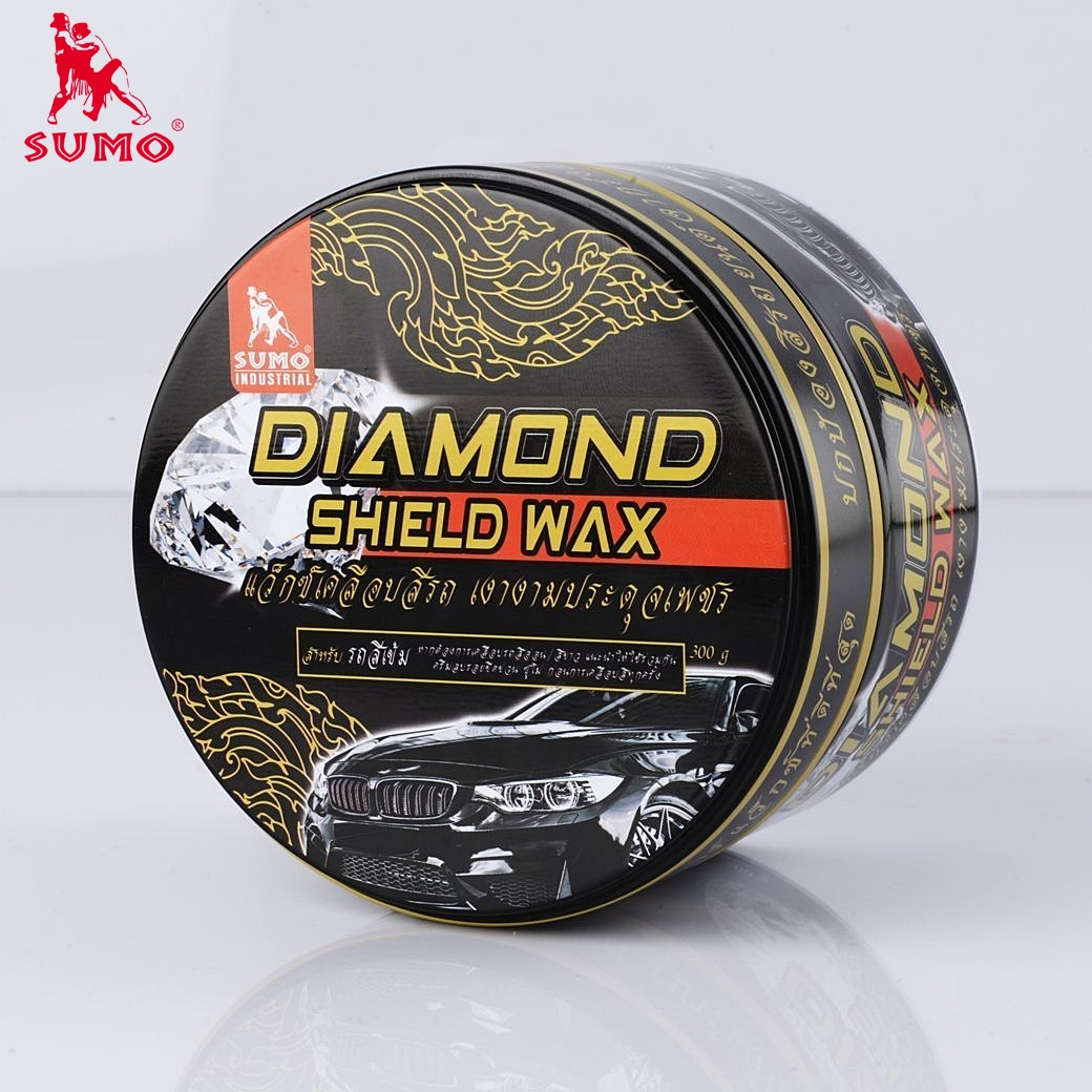 แว็กซ์เคลือบสีรถ เปลี่ยนรถคันเดิม ให้เงาฉ่ำประกายดุจรถใหม่ สำหรับสีเข้ม 300g SUMO  Prasartstore.com466